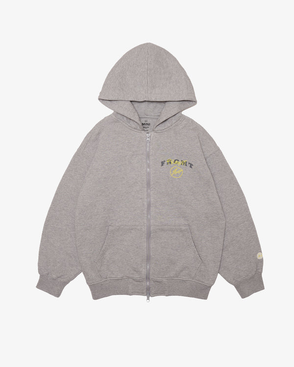 FRGMT_MINI - KIDS Mini Logo Zip Up Hoodie - (Melange Grey)
