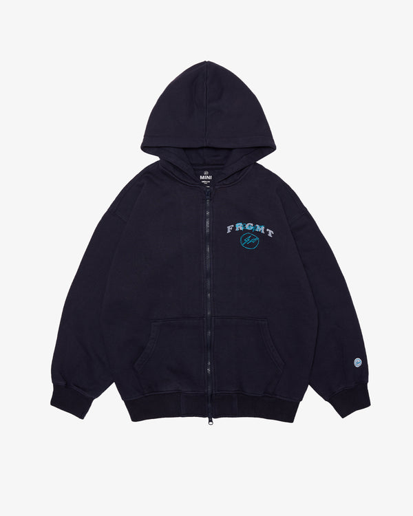 FRGMT_MINI - KIDS Mini Logo Zip Up Hoodie - (Navy)