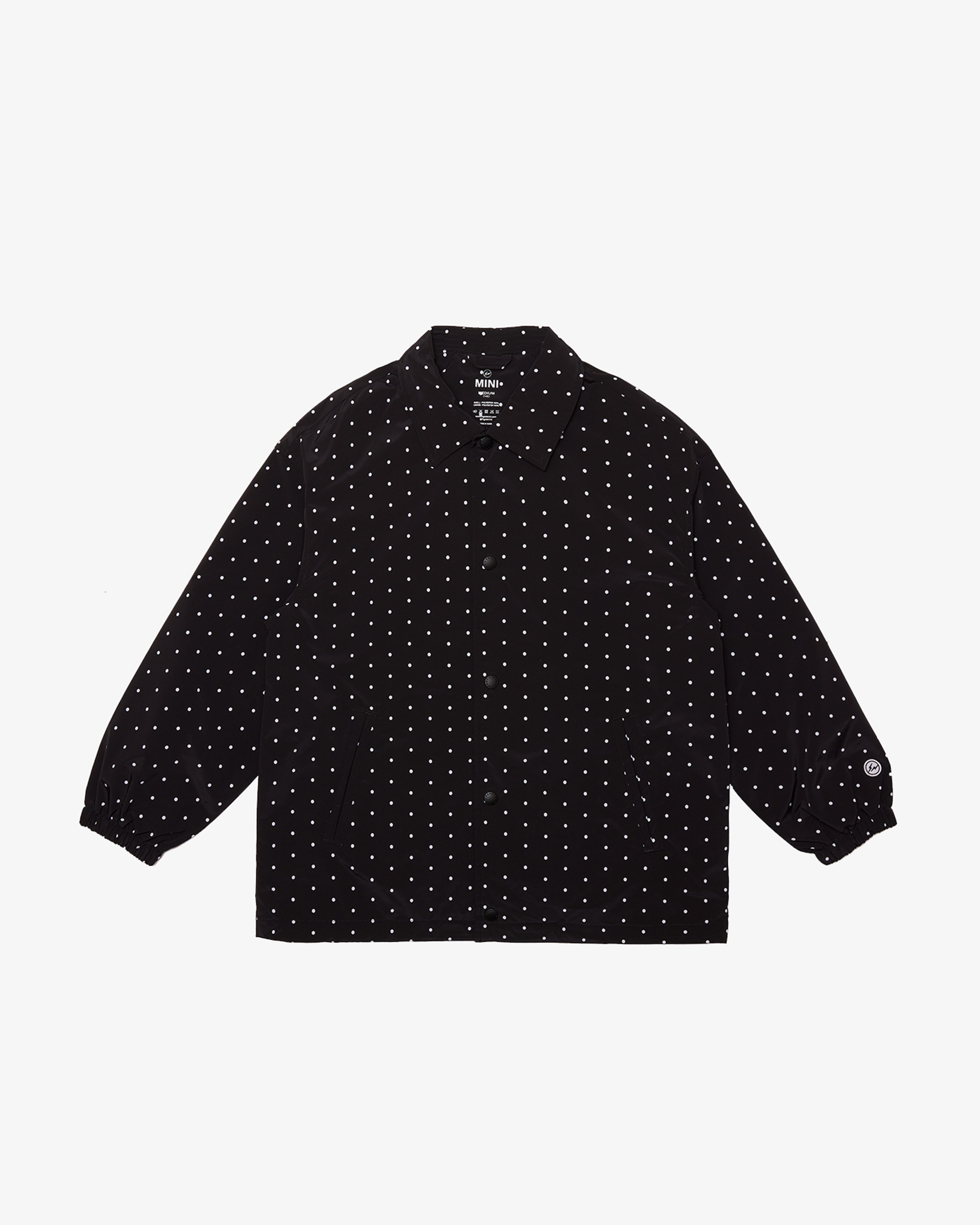 FRGMT_MINI: KIDS Dot Coach Jacket (Black) | DSMG E-SHOP
