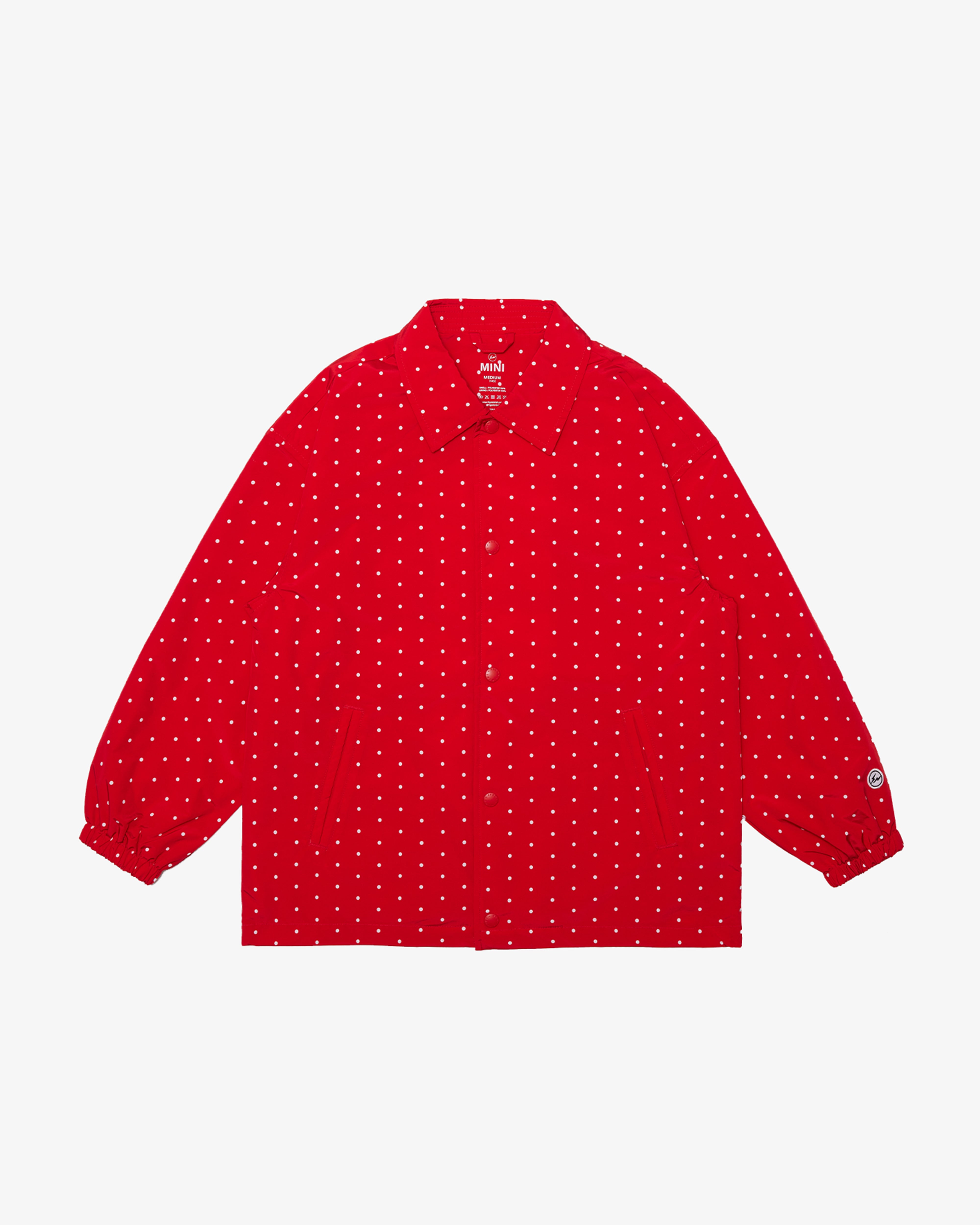 FRGMT_MINI: KIDS Dot Coach Jacket (Red) | DSMG E-SHOP