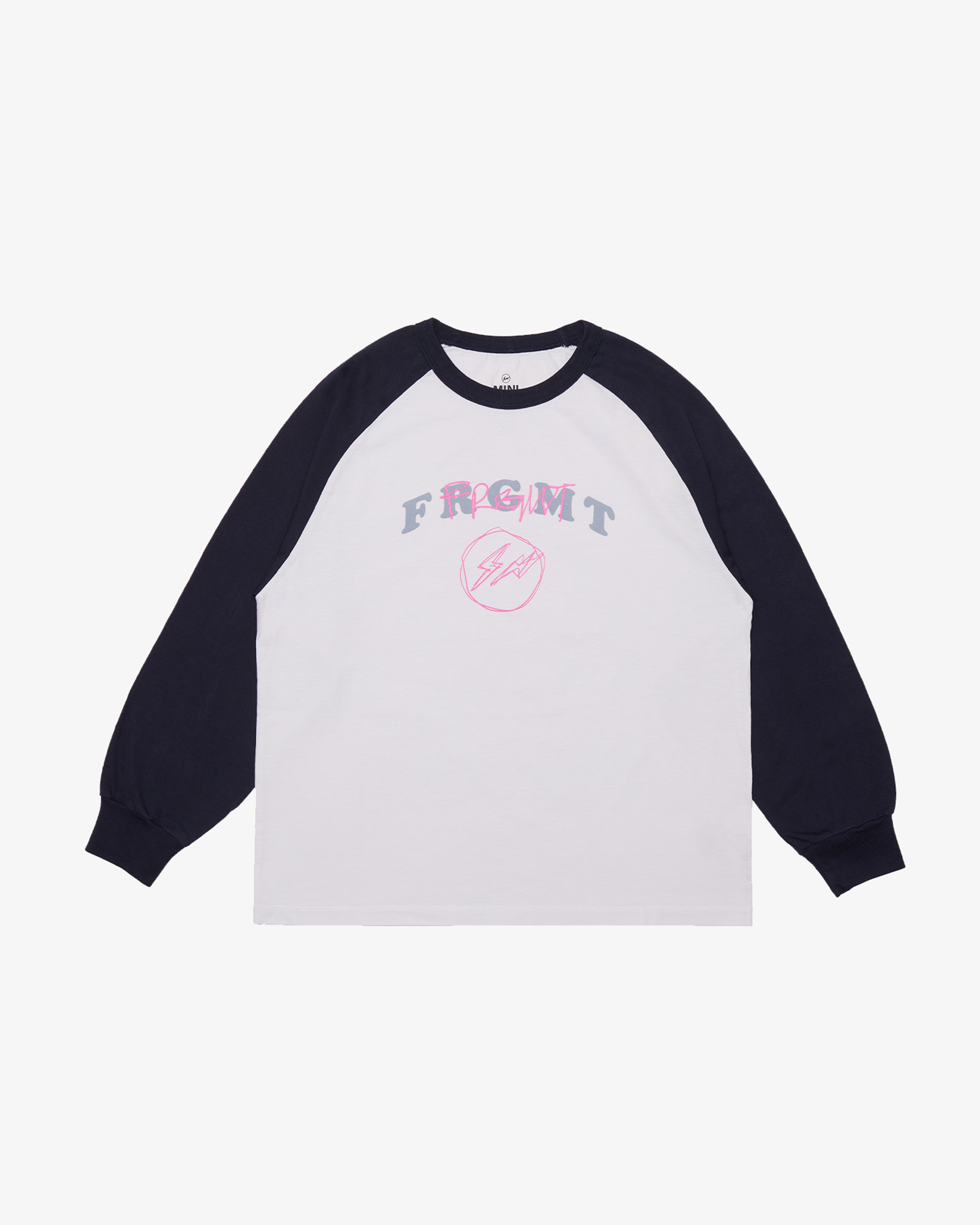 FRGMT_MINI: KIDS Raglan LS T-Shirt (Navy) | DSMG E-SHOP
