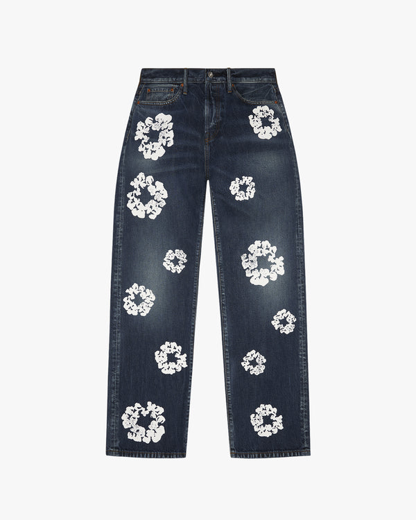 DENIM TEARS - The Cotton Wreath Baggy Denim  - (Dark Wash)