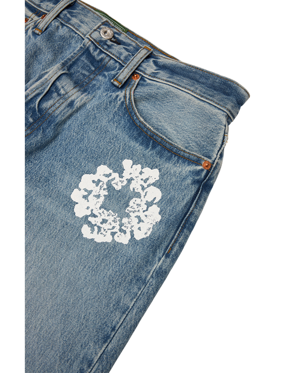 DENIM TEARS - The Cotton Wreath Baggy Denim  - (Light Wash)