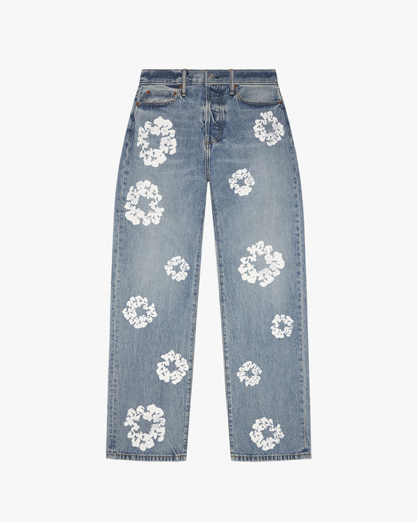 DENIM TEARS - The Cotton Wreath Baggy Denim  - (Light Wash)