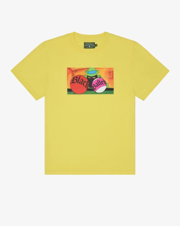 DENIM TEARS - Black Balled Tee Yellow - (Yellow)
