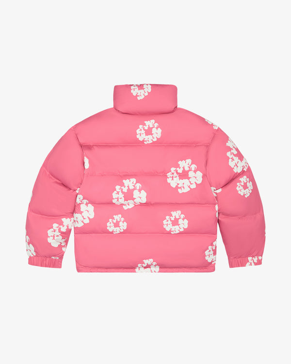 DENIM TEARS - Cotton Wreath Puffer Jacket - (Pink)
