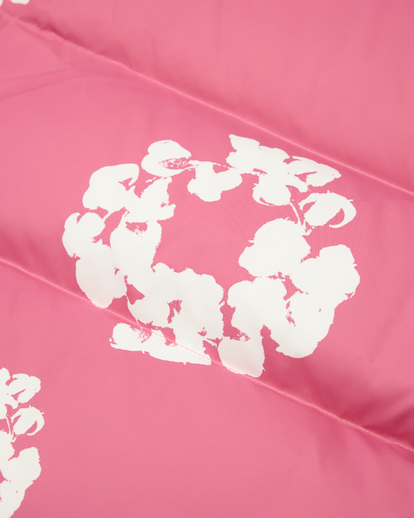 DENIM TEARS - Cotton Wreath Puffer Jacket - (Pink)