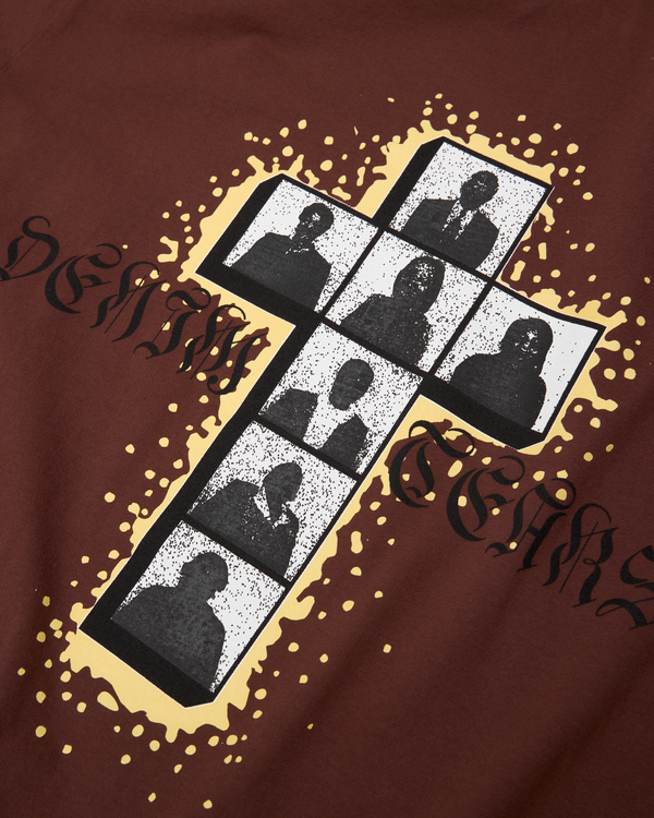 DENIM TEARS - Cross Tee - (Brown)