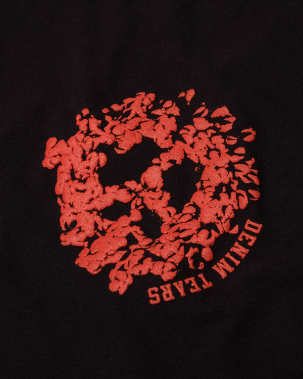 DENIM TEARS - Denim University Ss Tee - (Black/Orange)
