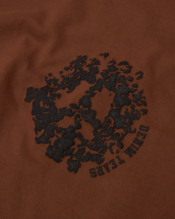 DENIM TEARS - Denim University Ss Tee - (Brown/Black)