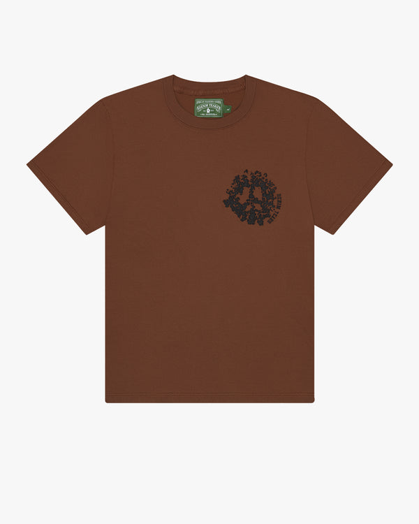 DENIM TEARS - Denim University Ss Tee - (Brown/Black)