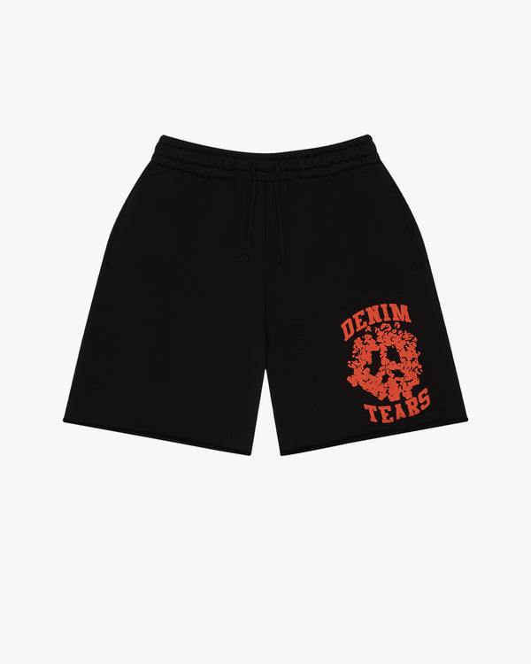 DENIM TEARS - Denim University Sweatshort - (Black/Orange)