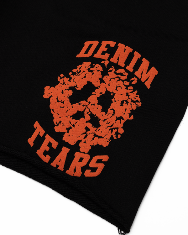 DENIM TEARS - Denim University Sweatshort - (Black/Orange)