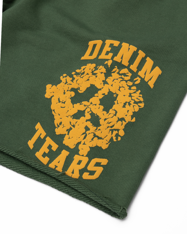 DENIM TEARS - Denim University Sweatshort - (Green/Yellow)