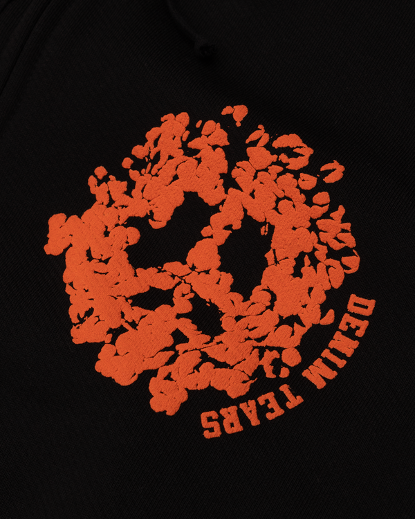 DENIM TEARS - Denim University Zip Hoodie - (Black/Orange)