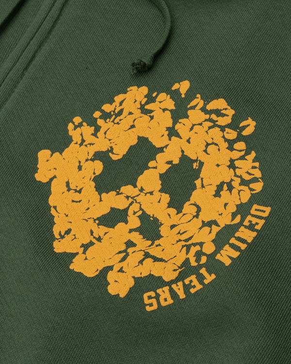 DENIM TEARS - Denim University Zip Hoodie - (Green/Yellow)