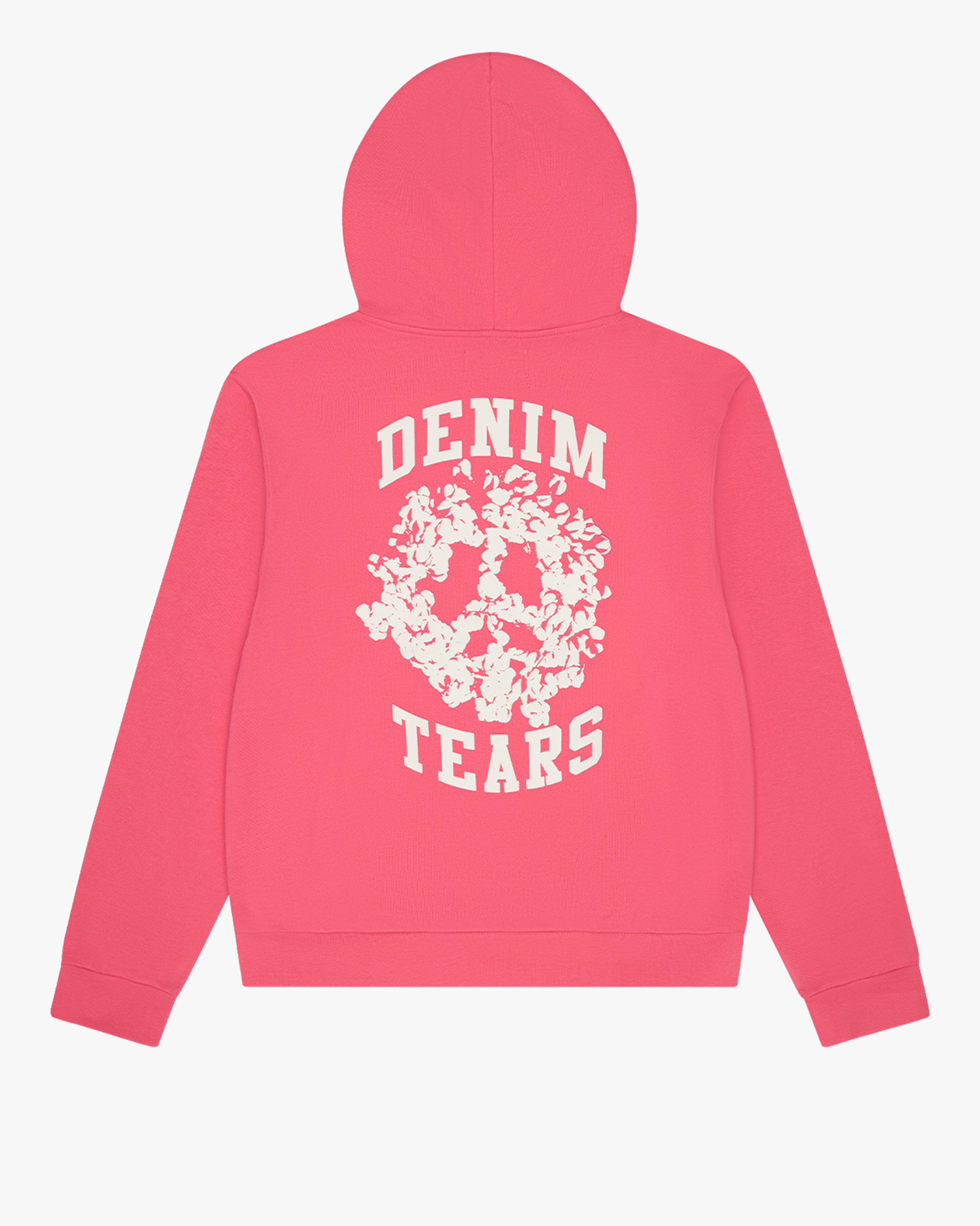 DENIM TEARS: Denim University Zip Hoodie (Pink) | DSMG E-SHOP