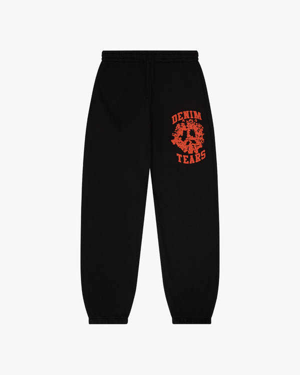 DENIM TEARS - Denim University Sweatpant - (Black/Orange)