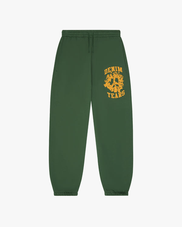 DENIM TEARS - Denim University Sweatpant - (Green/Yellow)