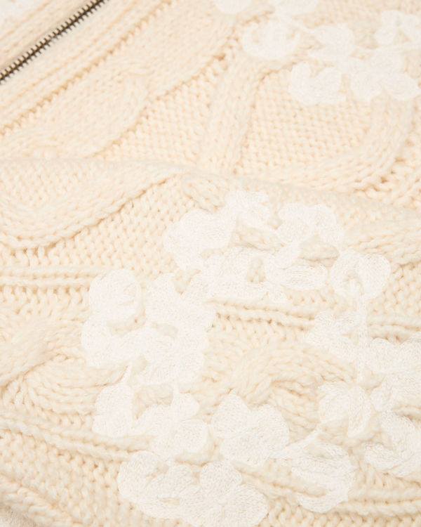 DENIM TEARS - Mvp Fisherman Zip Up Sweater - (Crème)