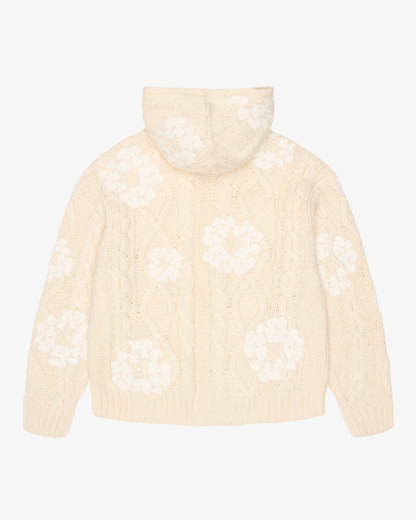 DENIM TEARS - Mvp Fisherman Zip Up Sweater - (Crème)