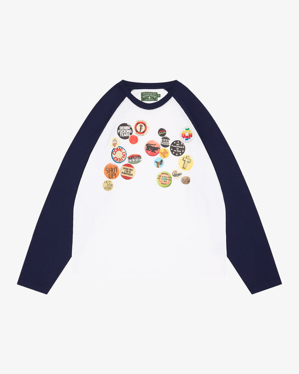 DENIM TEARS - Mvp Raglan Ls Tee - (White)
