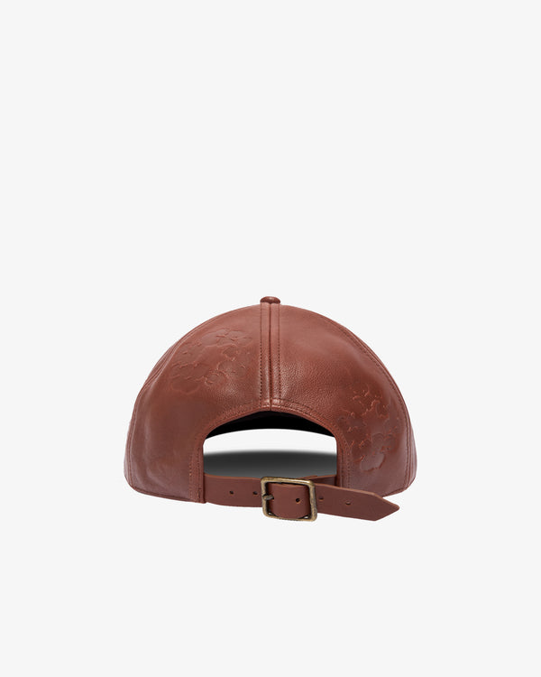 DENIM TEARS - Mvp Leather Cotton Wreath Cap - (Brown)