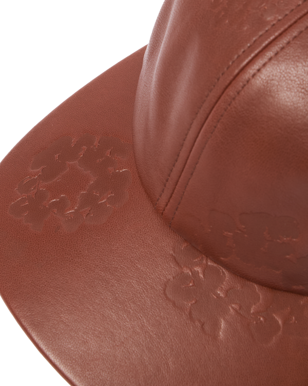 DENIM TEARS - Mvp Leather Cotton Wreath Cap - (Brown)