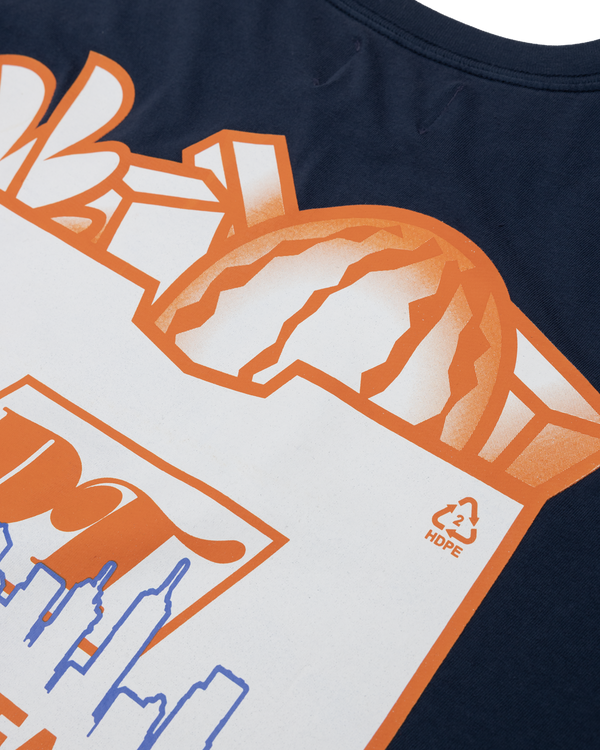 DENIM TEARS - Supermarket Tee Navy - (Navy)