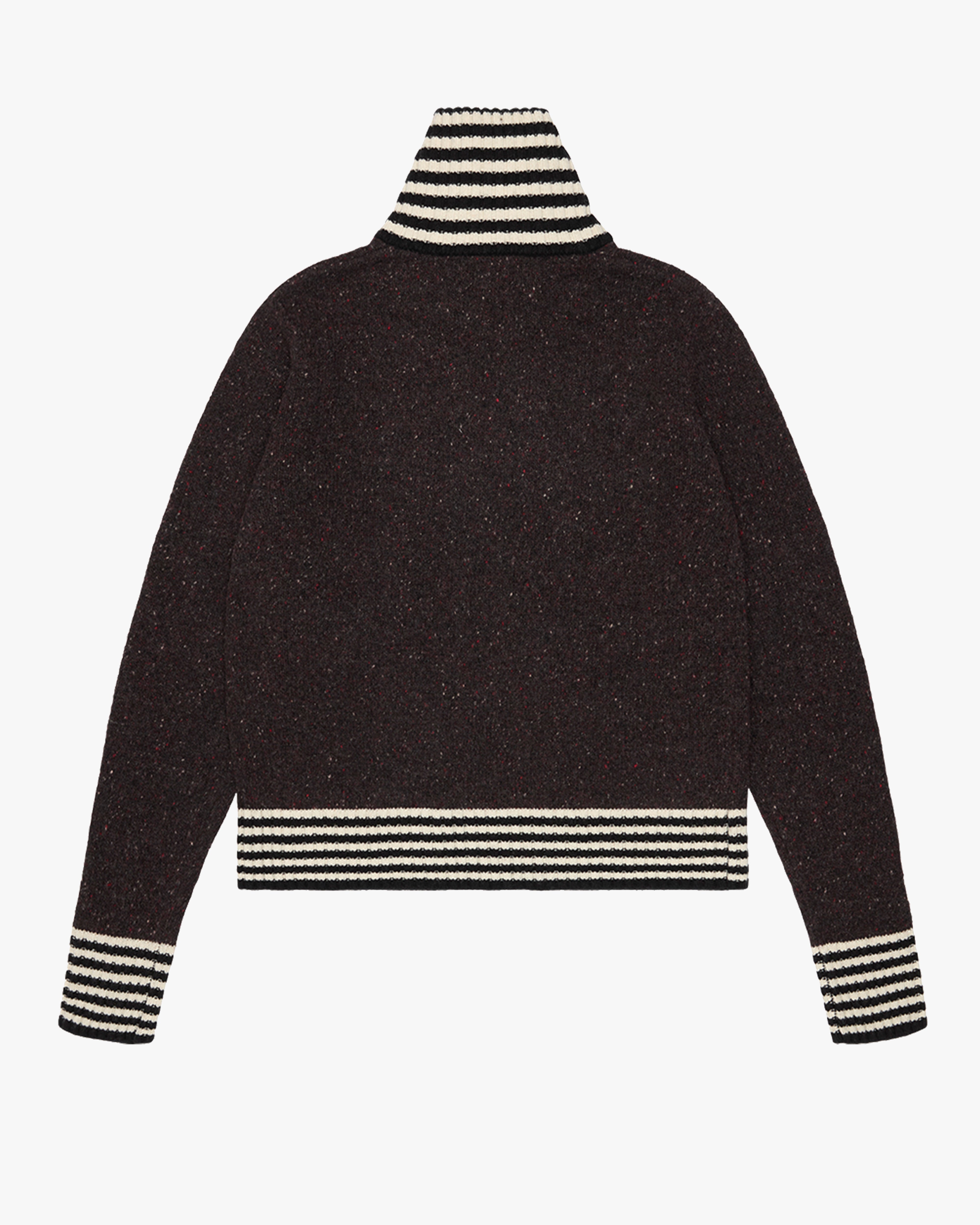 DENIM TEARS: Wide Stripe Rib Zip (Black) | DSMG E-SHOP
