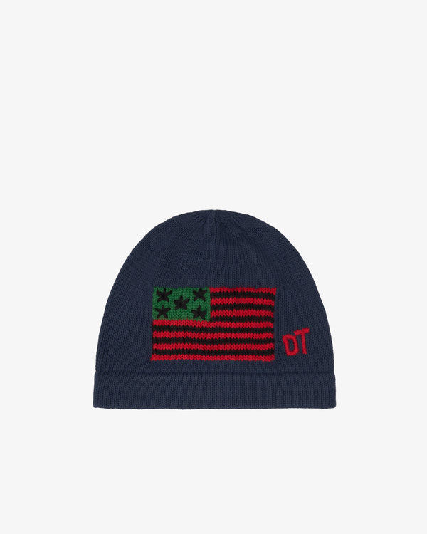 DENIM TEARS - Dt Flag Beanie - (Navy)