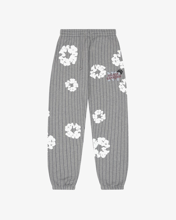 DENIM TEARS - Black Yankees Pinstripe Sweatpants - (Grey)