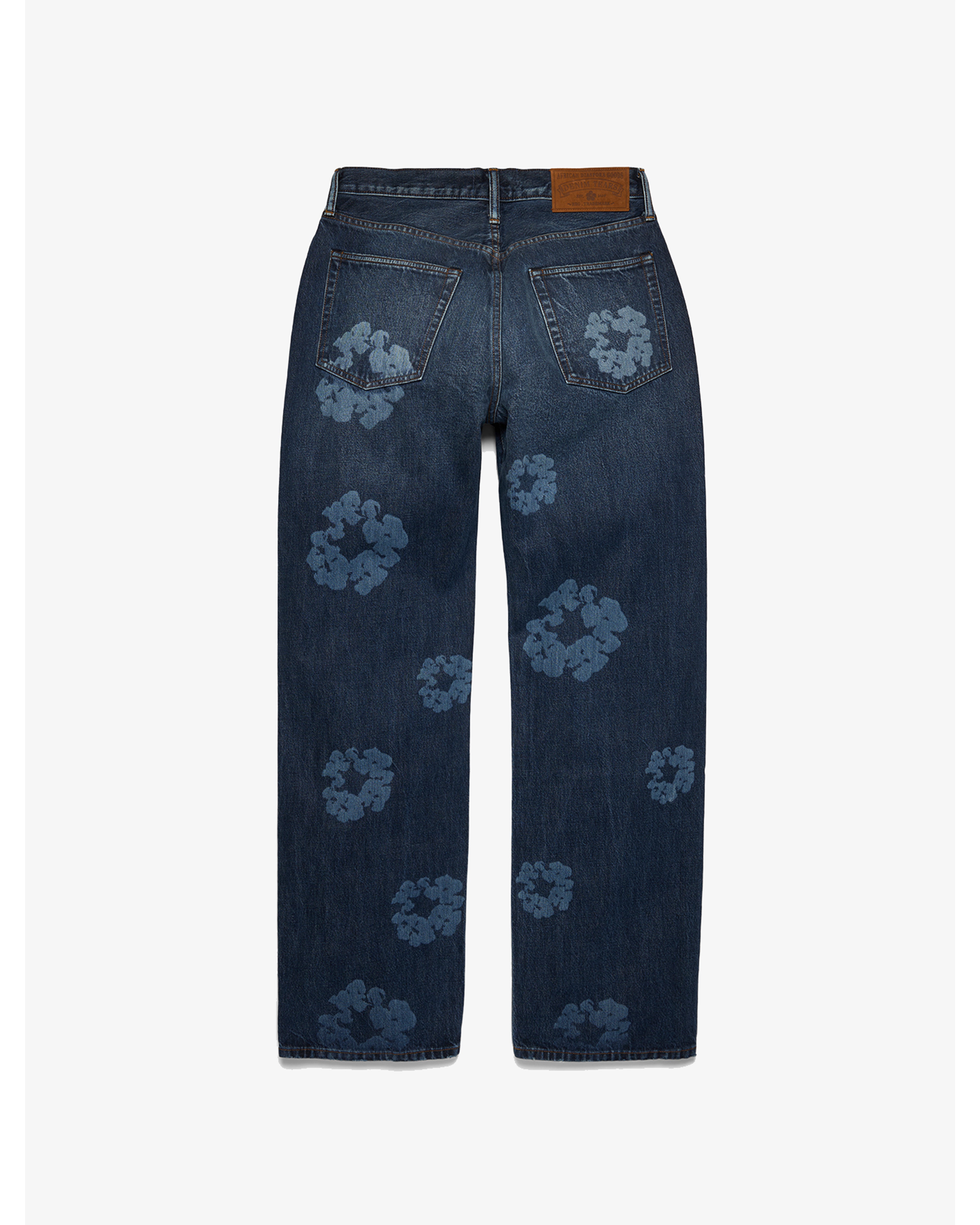 Denim Tears CottonWreath バギーデニム デニムティアーズ DENIM TEARS: Baggy Laser Cotton Wreath Denim Pant (Dark Wash