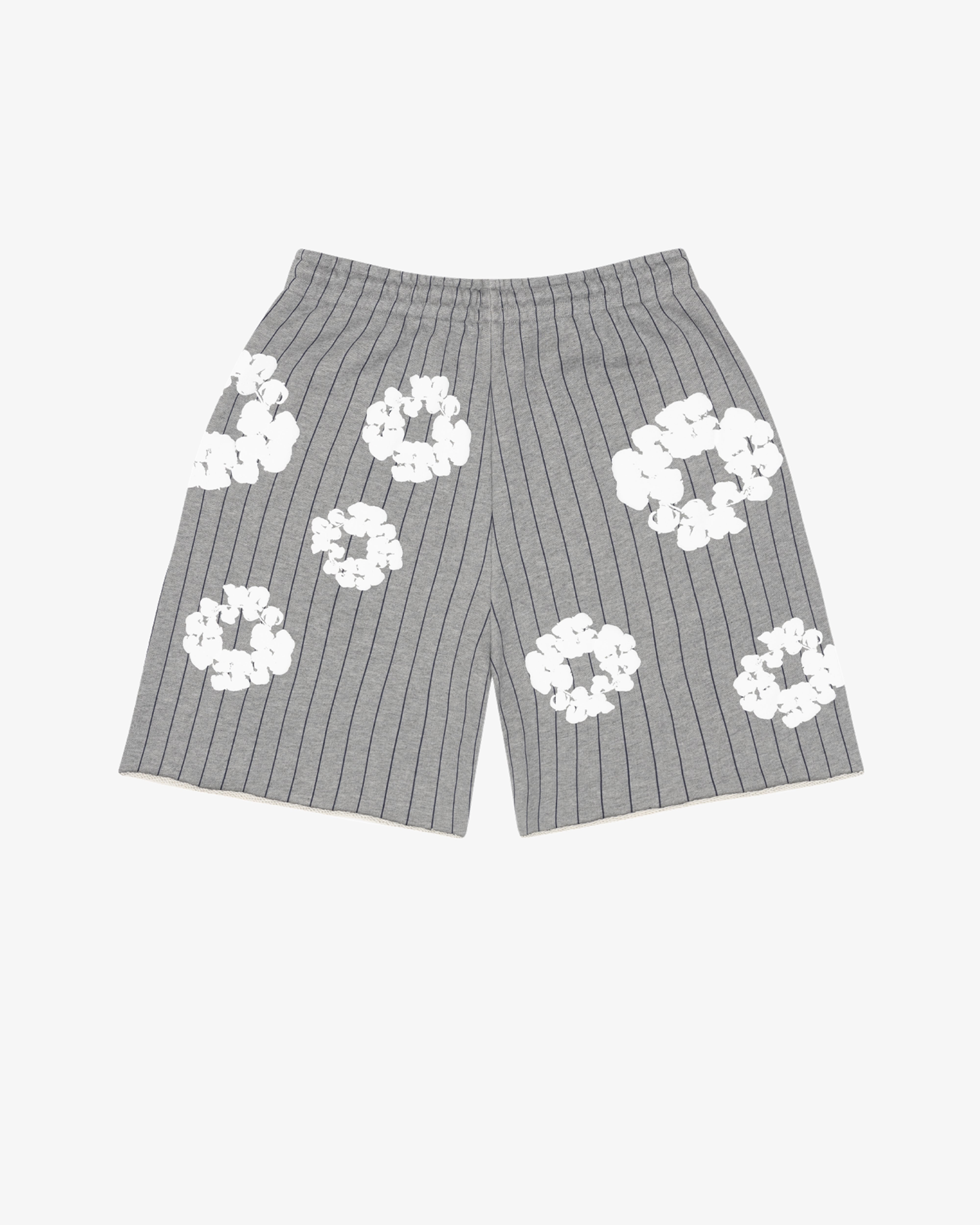DENIM TEARS: Black Yankees Pinstripe Sweats (Grey) | DSMG E-SHOP