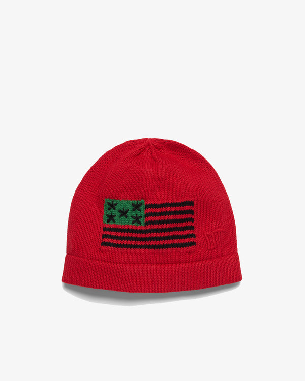 DENIM TEARS - Dt Flag Beanie - (Red)