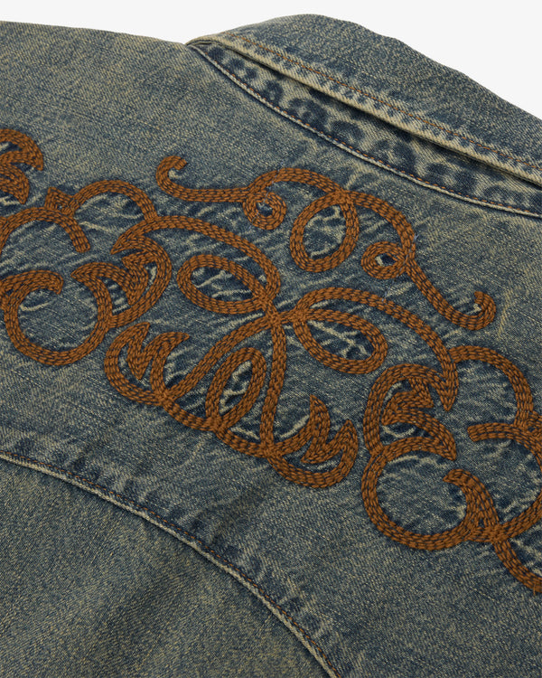 DENIM TEARS - Western Denim Shirt - (Grey)