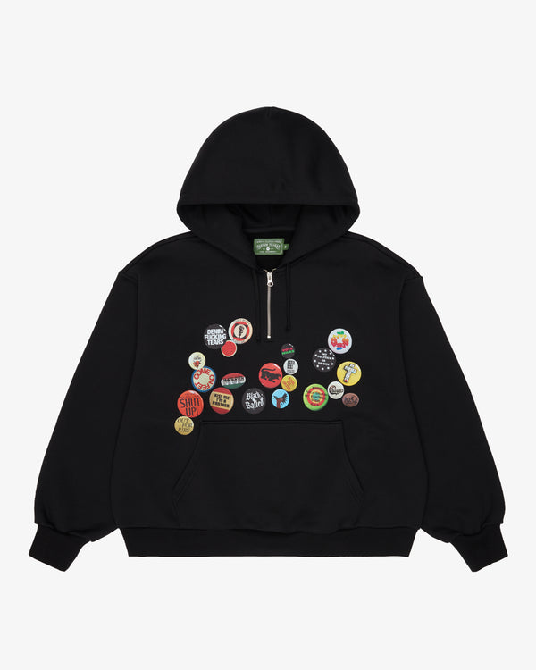 DENIM TEARS - Mvp 3/4 Hoodie Pull Over - (Black)