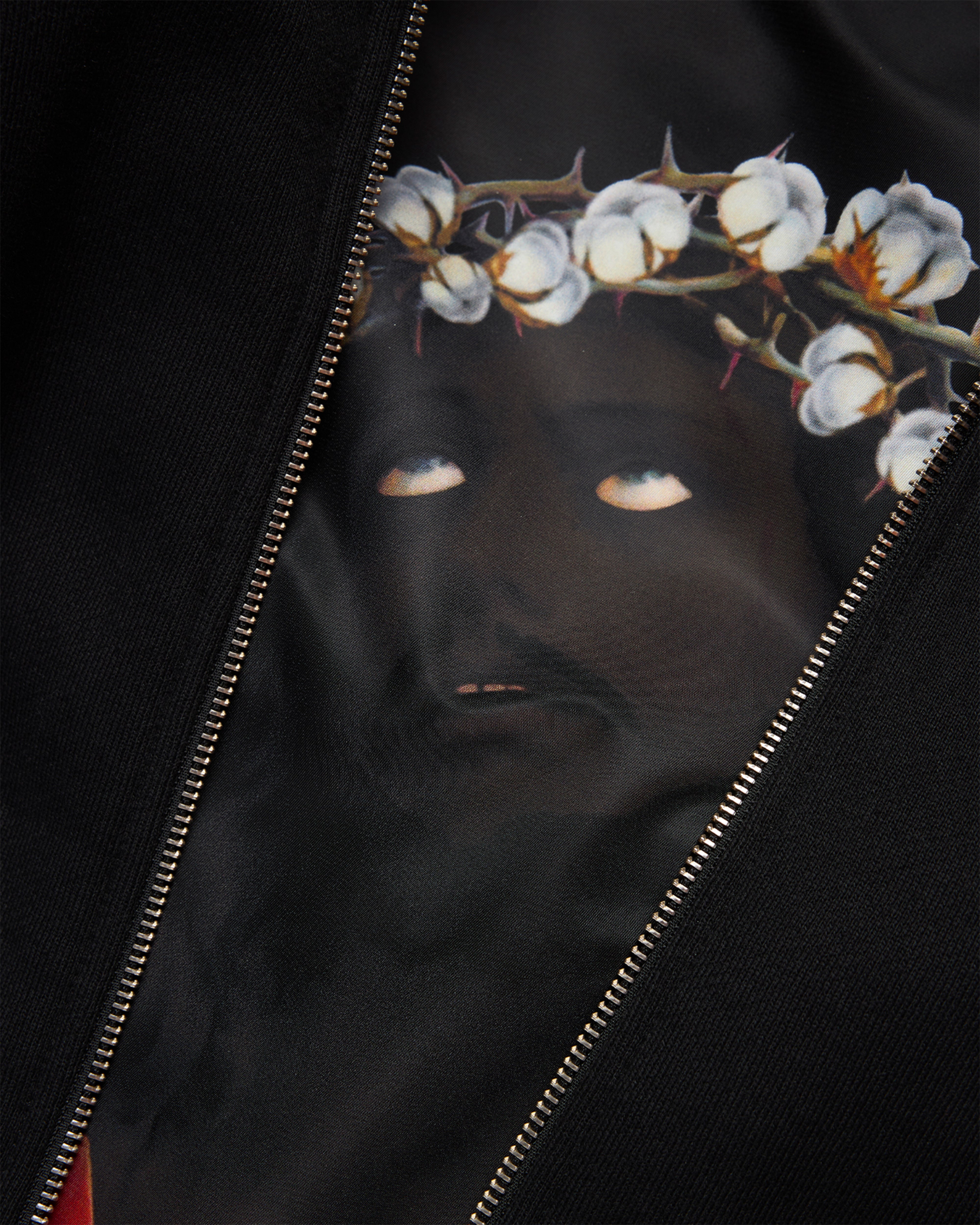 DENIM TEARS: Reversible Hoodie (Black) | DSMG E-SHOP
