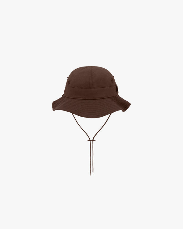 DENIM TEARS - Floral Logo Bucket Hat - (Brown)