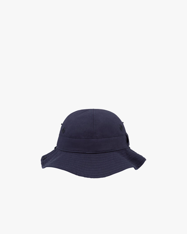 DENIM TEARS - Floral Logo Bucket Hat - (Navy)