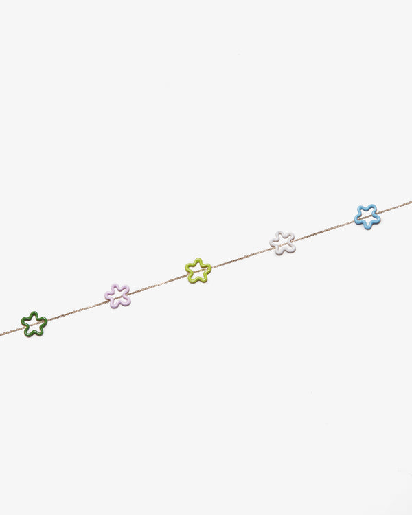 BEA BONGIASCA - Necklace Featuring A 9Kt Yello - (Baby blue/ White/ Lime green/ Sakura pink/ Green)
