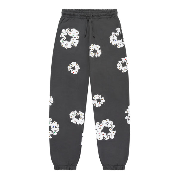 DENIM TEARS - Cotton Wreath Sweatpants - (V Black)