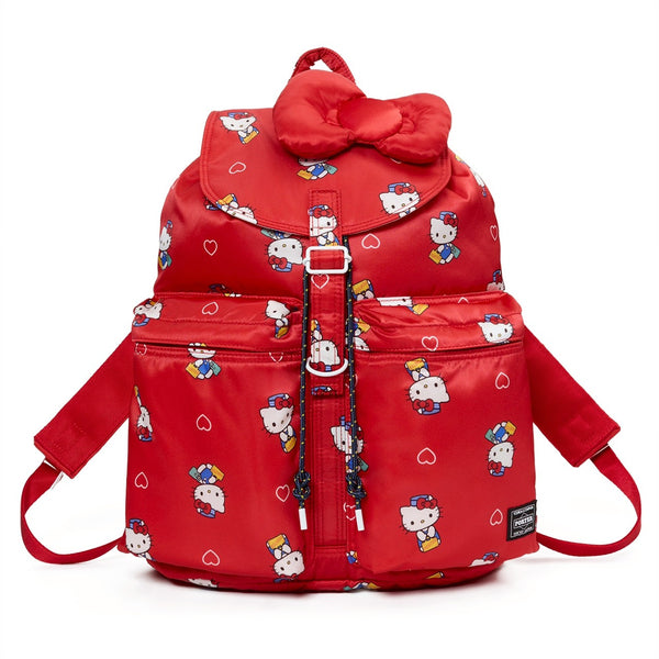 PORTER - HELLO KITTY x PORTER RUCKSACK - (Red)