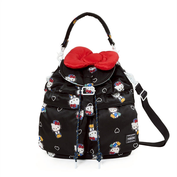 PORTER - HELLO KITTY x PORTER SACKPACK - (Black)