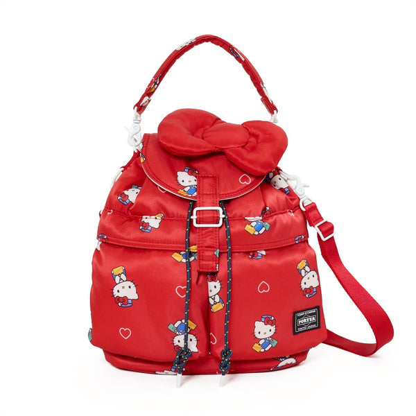 PORTER - HELLO KITTY x PORTER SACKPACK - (Red)