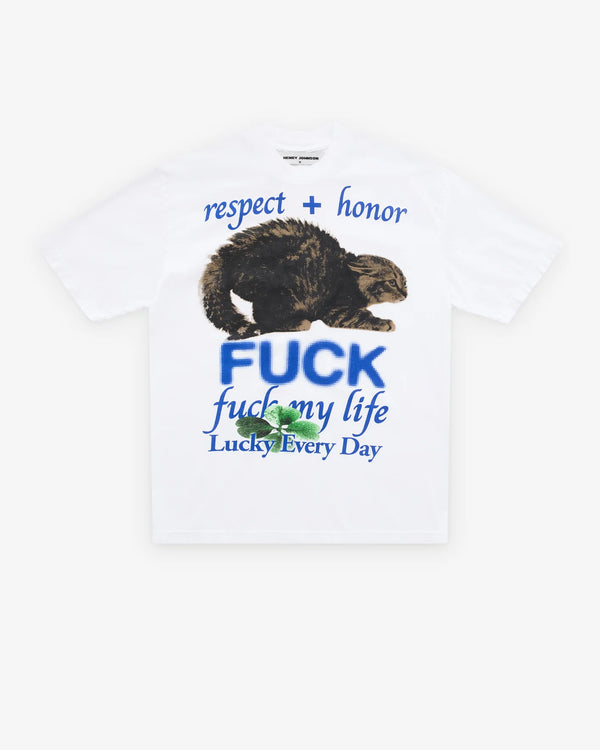 HENRY JOHNSON - Respect + Honor T-Shirt - (White)