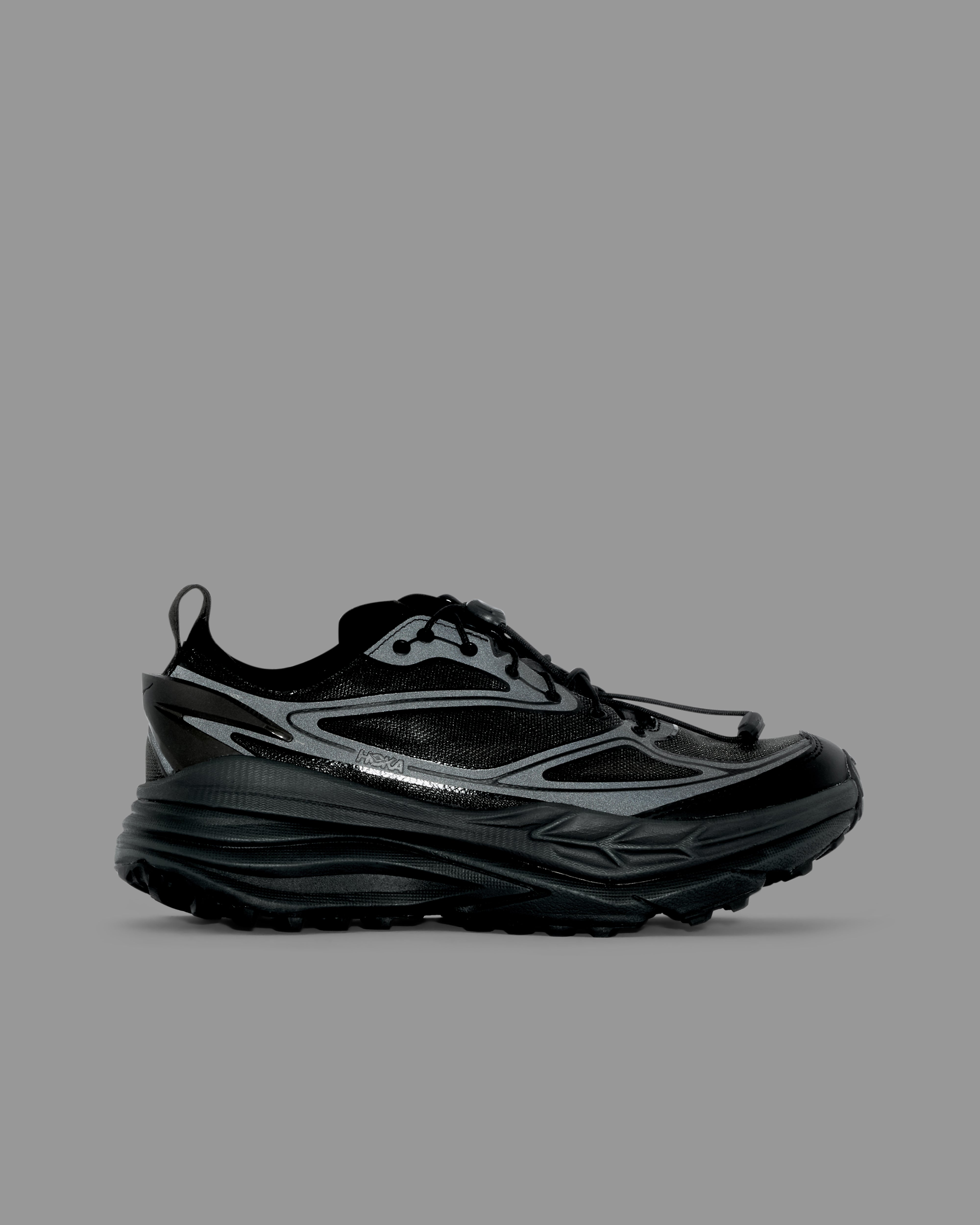 HOKA: Stinson One7 + (Black/White) | DSMG E-SHOP