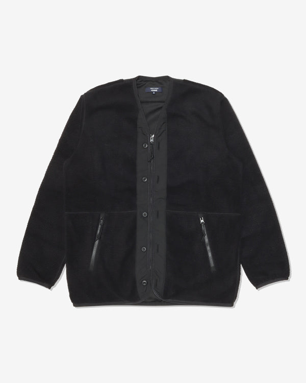 COMME des GARCONS HOMME - Polyester Boa X Polyester Taffeta - (Black)