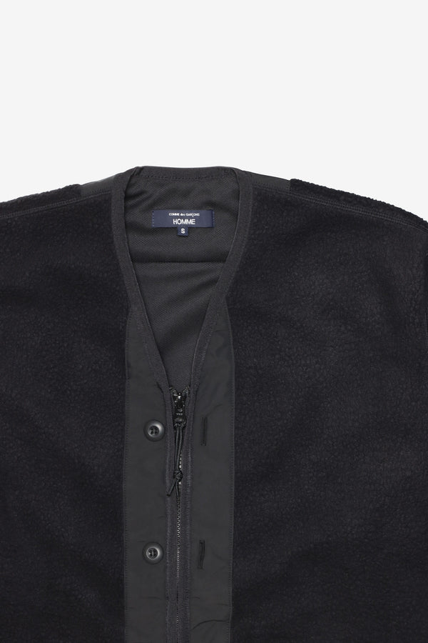 COMME des GARCONS HOMME - Polyester Boa X Polyester Taffeta - (Black)