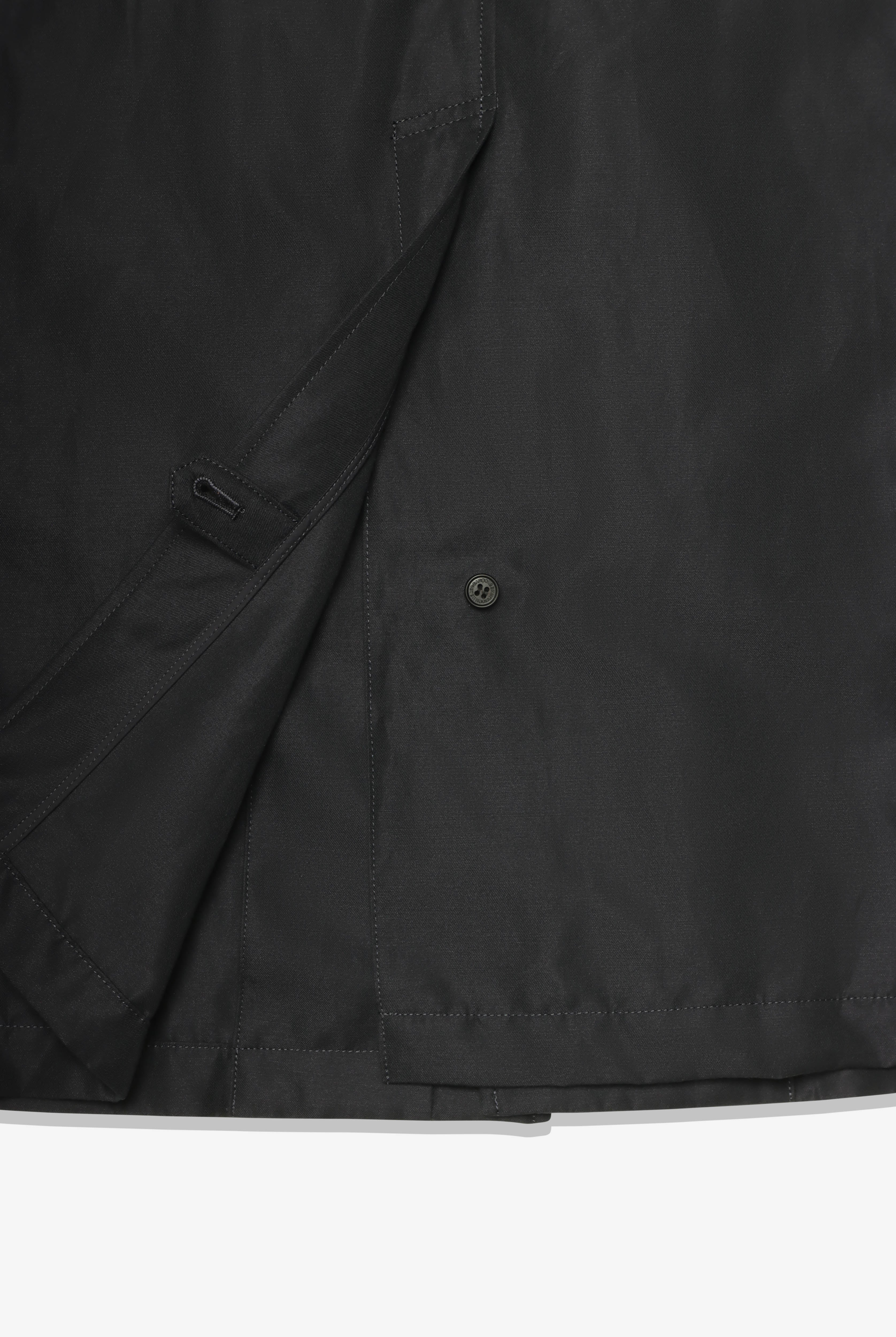 COMME des GARCONS HOMME: Cotton Linen Hard-Twisted Serge (Navy